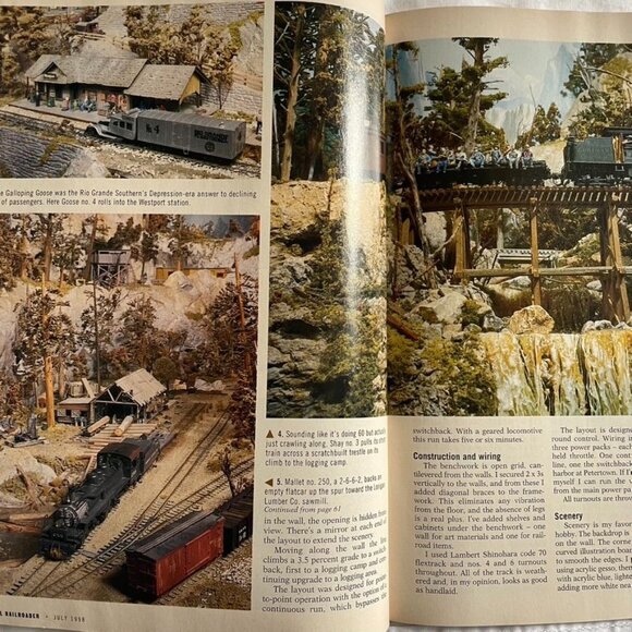 Model Railroader Magazine Back Issue u July 1998 Vol 65 No 7 Lorigan Lumber Co u - Picture 7 of 8
